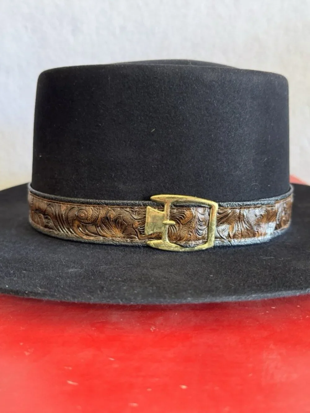Stetson 3X Beaver Revenger Vintage Black Cowboy Hat Sz 7
